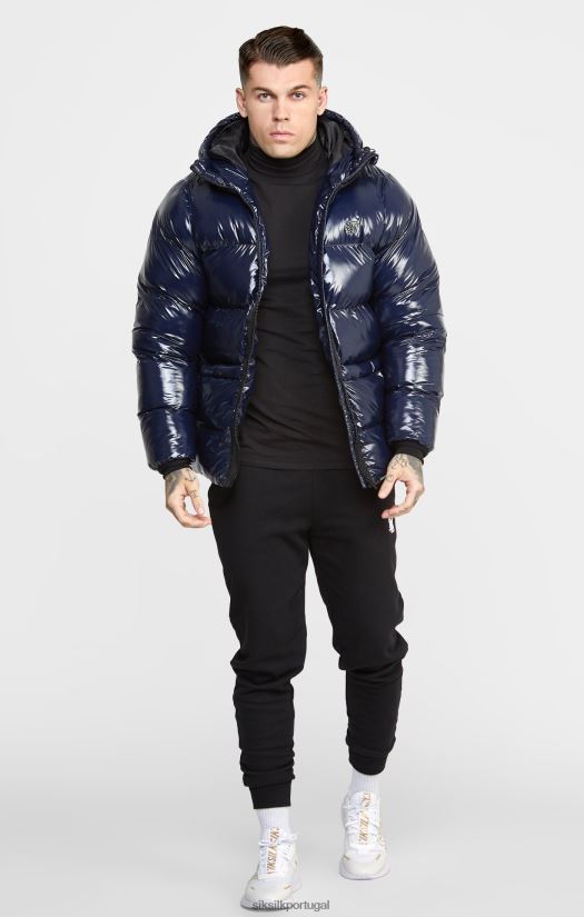 homens vestuário 6884ZR501 SikSilk jaqueta puffer azul marinho