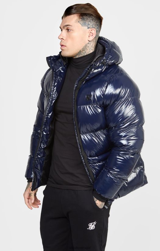 homens vestuário 6884ZR501 SikSilk jaqueta puffer azul marinho