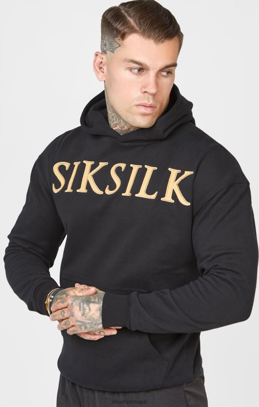 homens vestuário 6884ZR436 SikSilk moletom com apliques dourados
