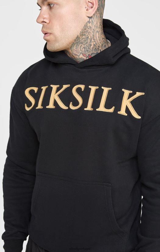 homens vestuário 6884ZR436 SikSilk moletom com apliques dourados