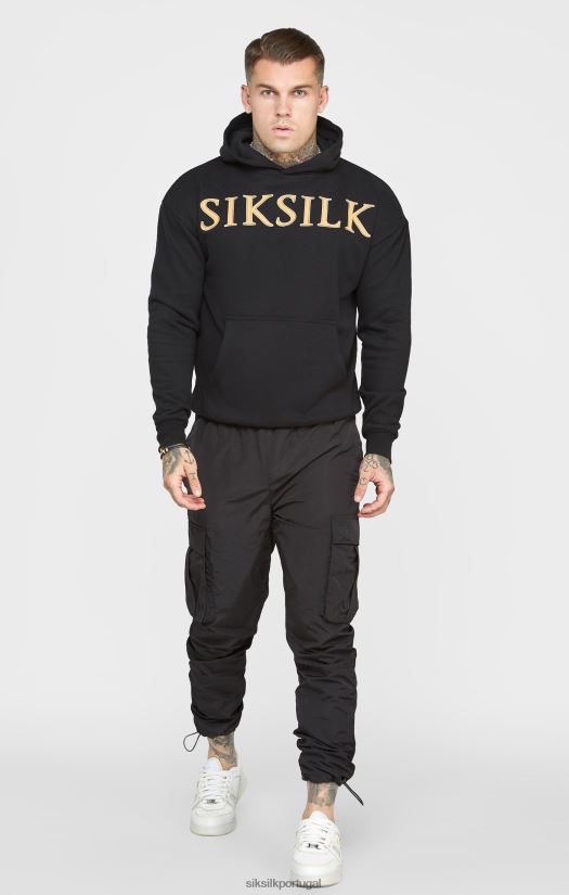homens vestuário 6884ZR436 SikSilk moletom com apliques dourados