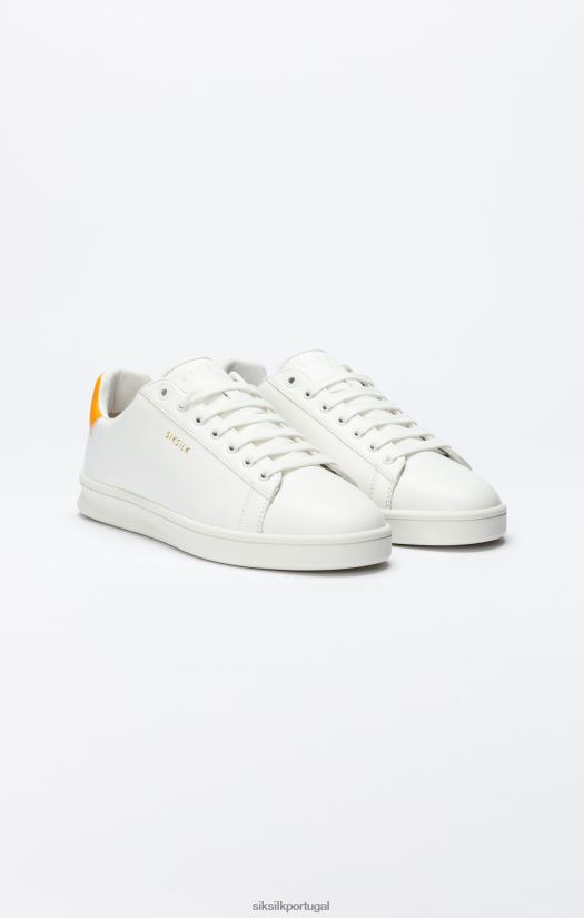 mulheres calçados 6884ZR250 SikSilk tênis casual cano baixo branco