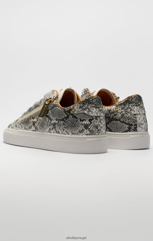 mulheres calçados 6884ZR252 SikSilk pele de cobra kirkie branca