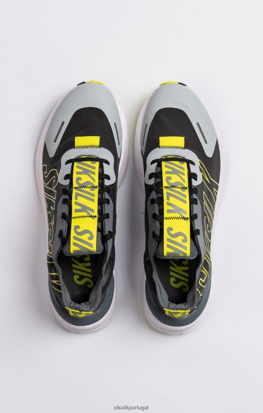 mulheres calçados 6884ZR254 SikSilk treinador de corrida de desempenho mako cinza