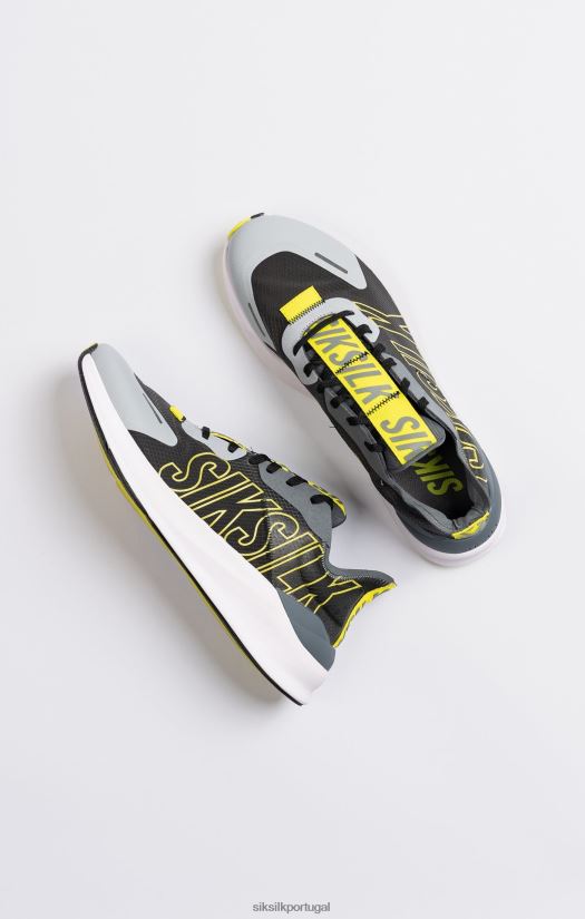 mulheres calçados 6884ZR254 SikSilk treinador de corrida de desempenho mako cinza