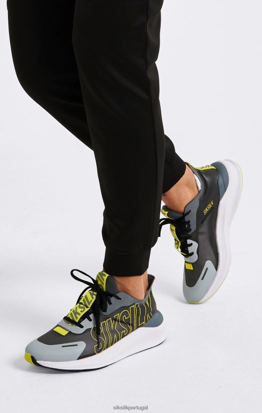 mulheres calçados 6884ZR254 SikSilk treinador de corrida de desempenho mako cinza