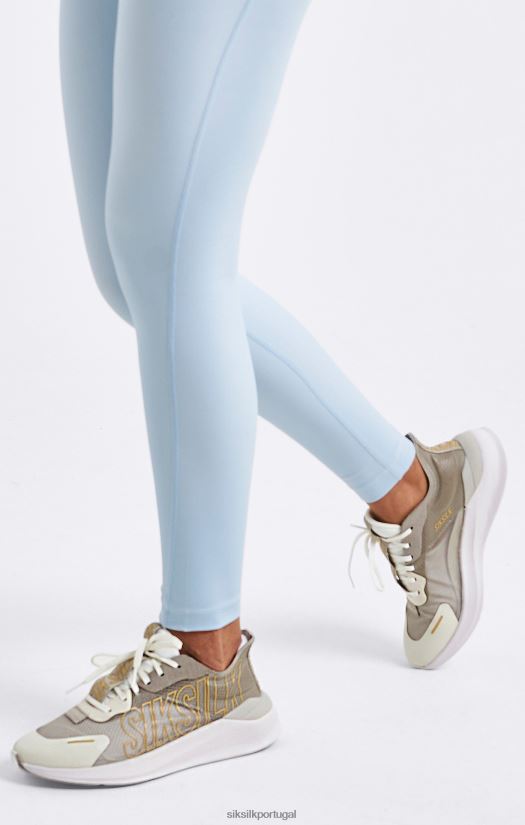 mulheres calçados 6884ZR255 SikSilk tênis de corrida mako bege