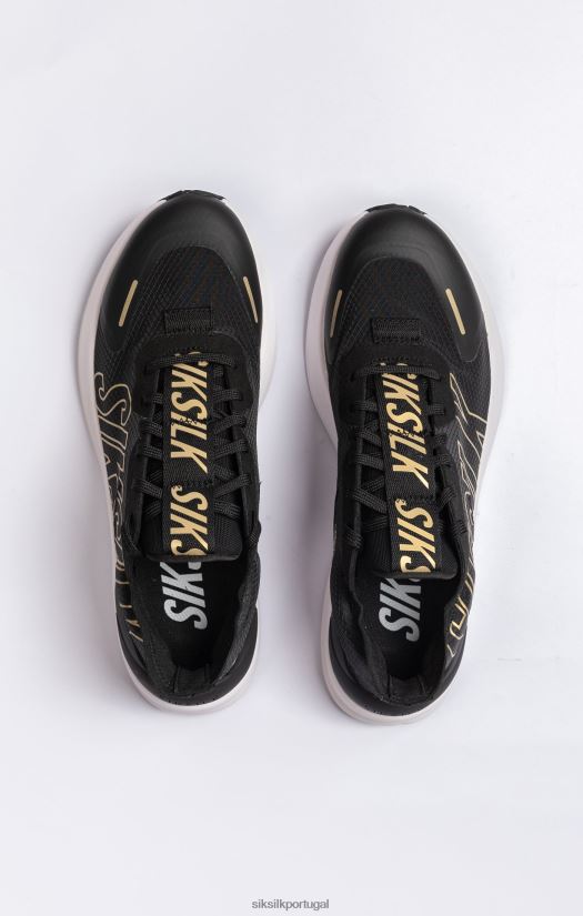 mulheres calçados 6884ZR258 SikSilk tênis de corrida de desempenho mako preto