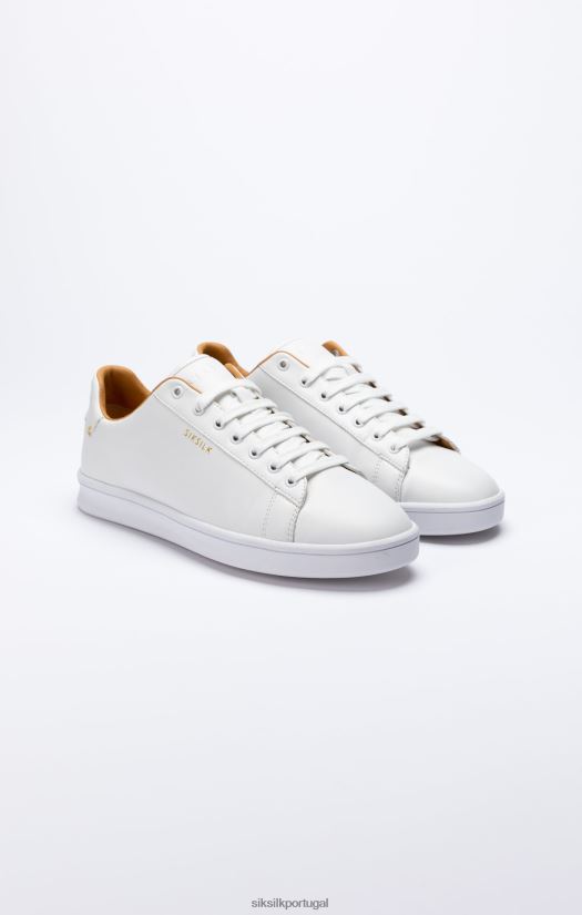 mulheres calçados 6884ZR259 SikSilk tênis casual cano baixo branco