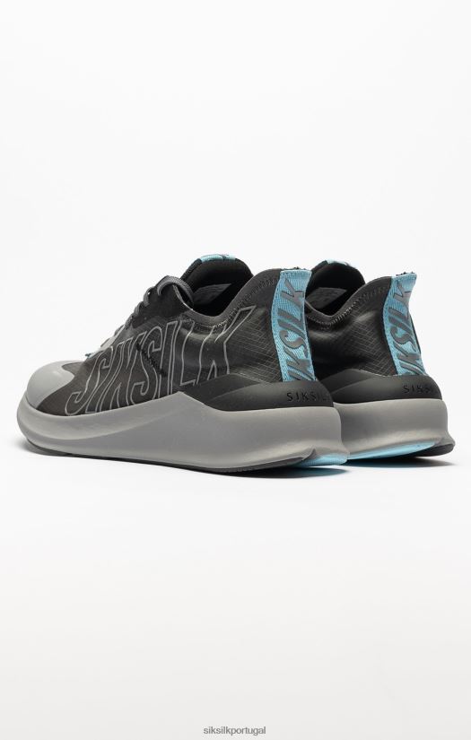 mulheres calçados 6884ZR267 SikSilk treinador de corrida de desempenho mako cinza