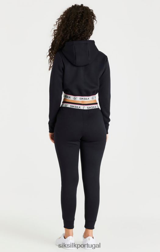 mulheres vestuário 6884ZR185 SikSilk calça preta