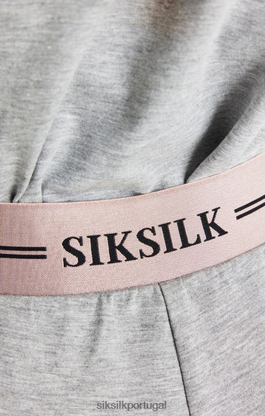 mulheres vestuário 6884ZR186 SikSilk calça esportiva cinza marga