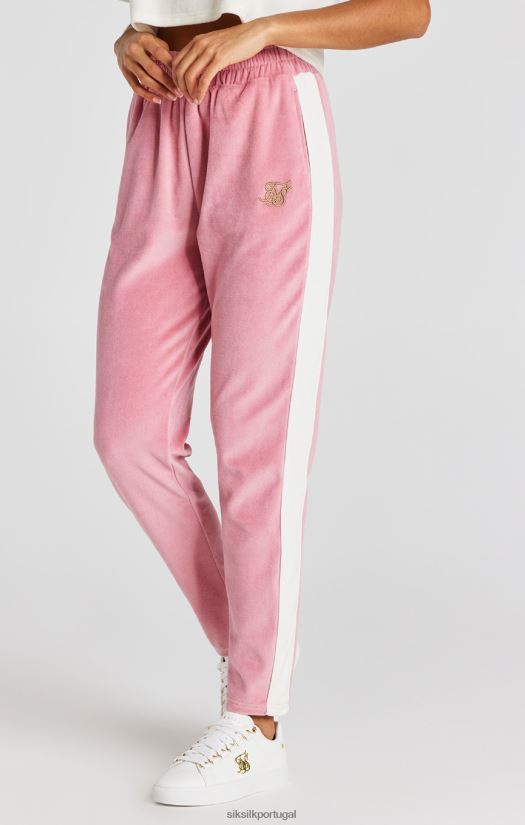 mulheres vestuário 6884ZR163 SikSilk calça de veludo rosa