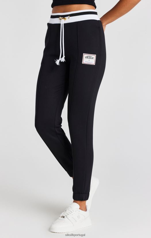mulheres vestuário 6884ZR168 SikSilk calça preta de basquete