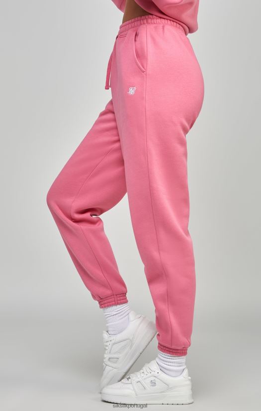 mulheres vestuário 6884ZR175 SikSilk jogger essencial rosa