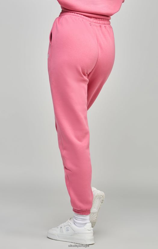 mulheres vestuário 6884ZR175 SikSilk jogger essencial rosa