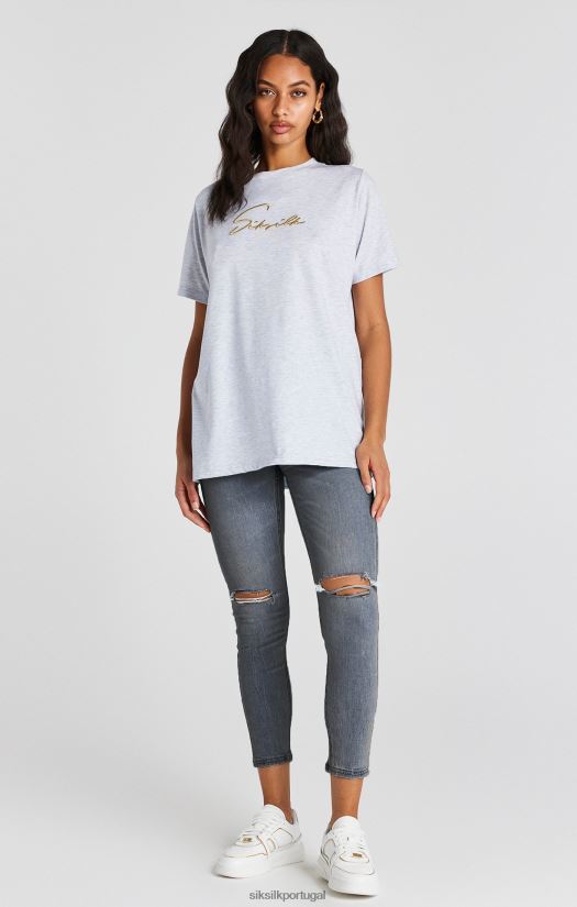 mulheres vestuário 6884ZR188 SikSilk calça jeans com lavagem azul