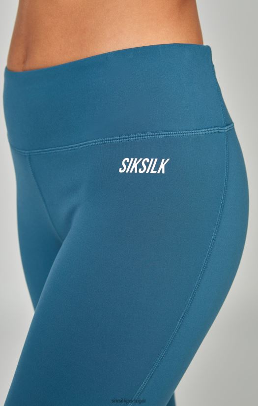 mulheres vestuário 6884ZR170 SikSilk essencial esportivo azul-petróleo capri