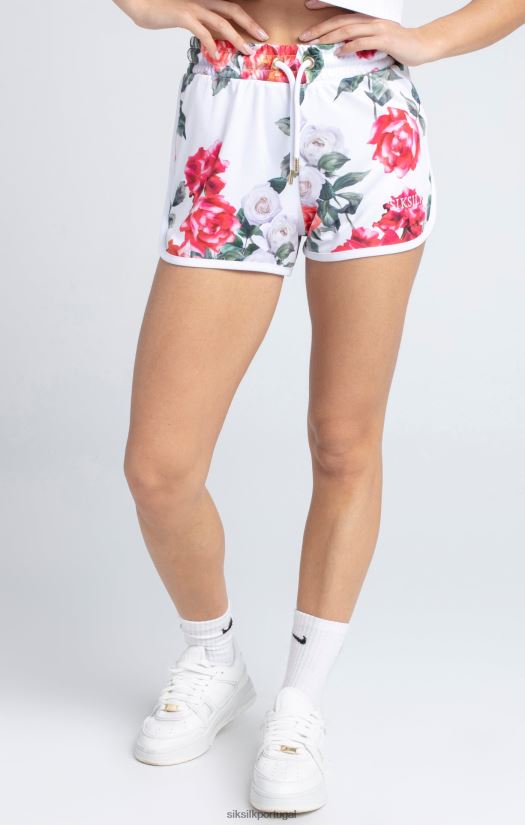 mulheres vestuário 6884ZR204 SikSilk short floral cru