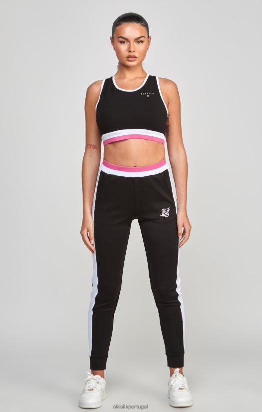 mulheres vestuário 6884ZR205 SikSilk bralette retrô preto