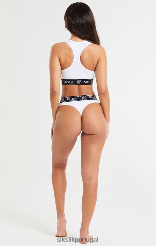 mulheres vestuário 6884ZR223 SikSilk bralette nadador branco