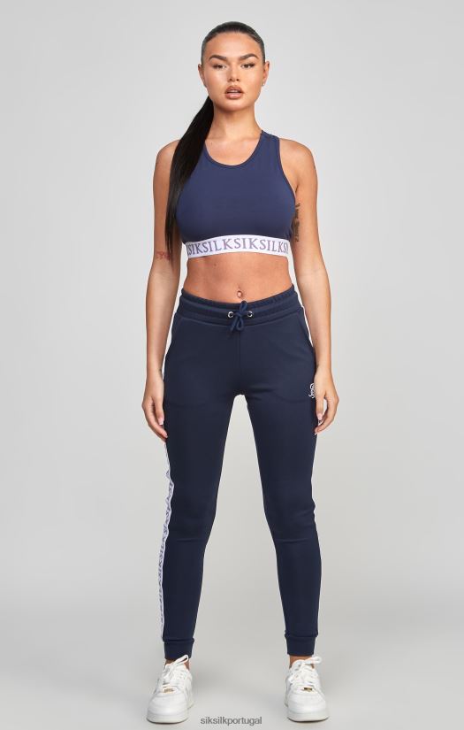 mulheres vestuário 6884ZR54 SikSilk bralette de fita azul marinho