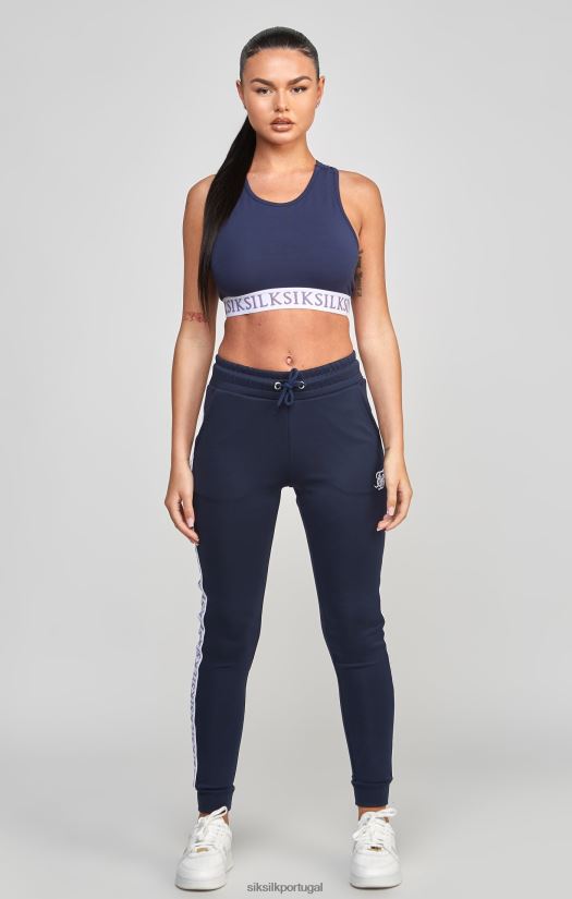 mulheres vestuário 6884ZR54 SikSilk bralette de fita azul marinho