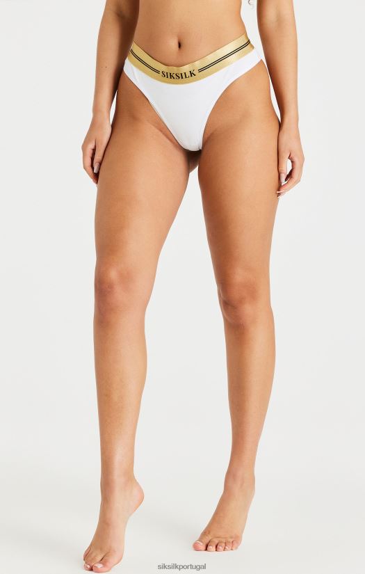 mulheres vestuário 6884ZR210 SikSilk pacote preto, branco e cinza com 3 tangas