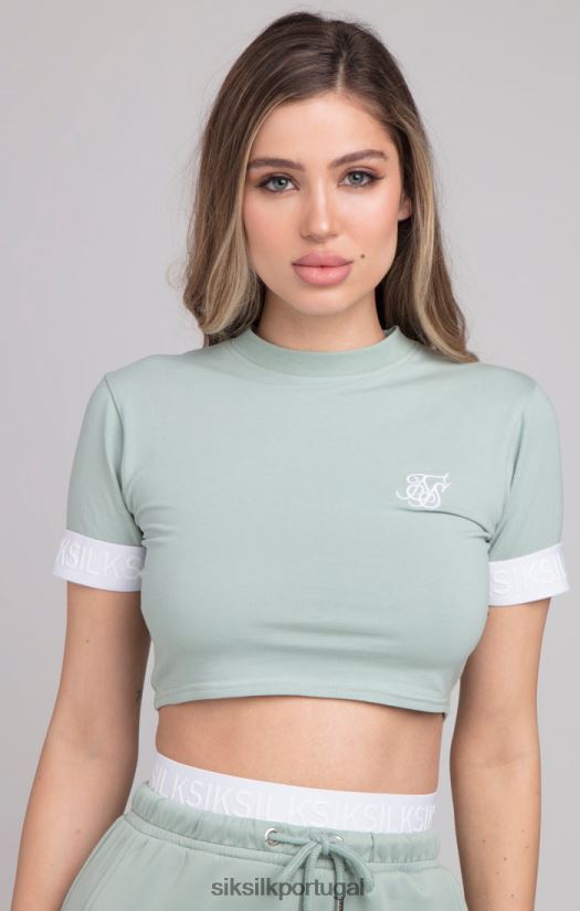 mulheres vestuário 6884ZR46 SikSilk camiseta verde