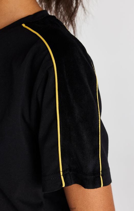 mulheres vestuário 6884ZR49 SikSilk camiseta preta