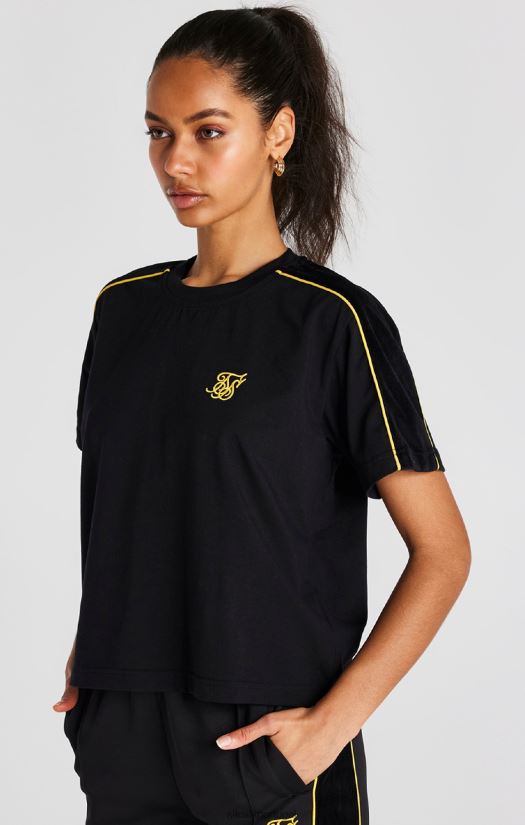 mulheres vestuário 6884ZR49 SikSilk camiseta preta