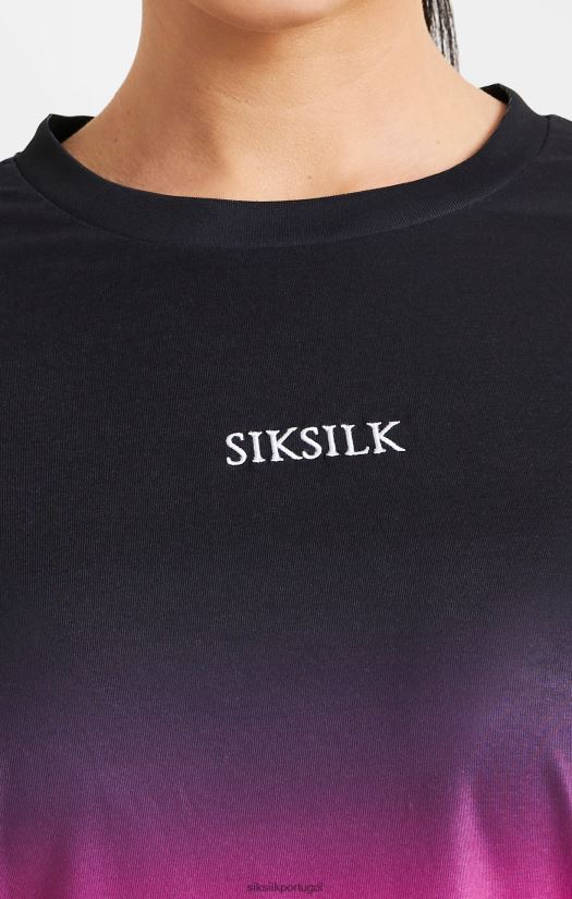 mulheres vestuário 6884ZR56 SikSilk camiseta rosa desbotada