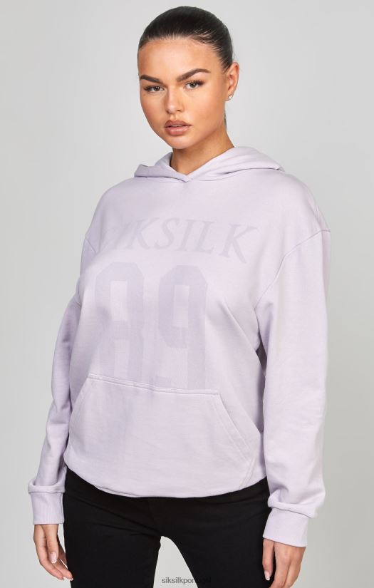 mulheres vestuário 6884ZR115 SikSilk moletom roxo oversized 89