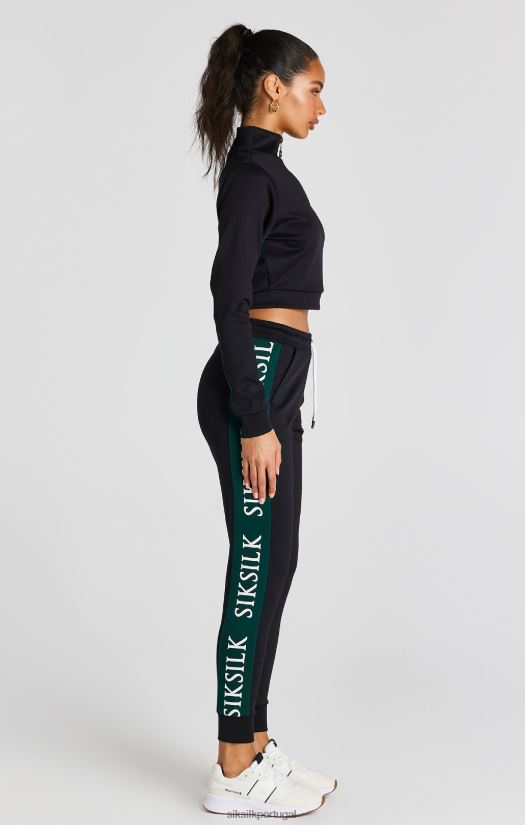 mulheres vestuário 6884ZR74 SikSilk top preto