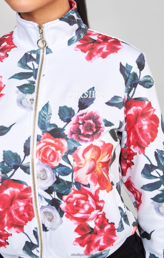 mulheres vestuário 6884ZR77 SikSilk top floral cru