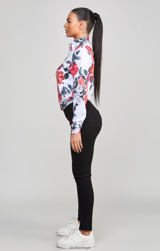 mulheres vestuário 6884ZR77 SikSilk top floral cru