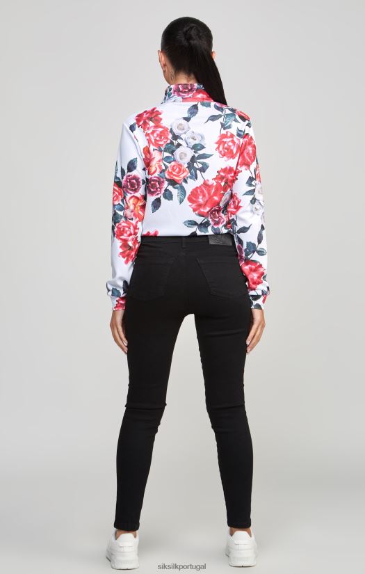 mulheres vestuário 6884ZR77 SikSilk top floral cru