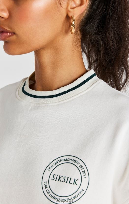 mulheres vestuário 6884ZR78 SikSilk moletom cru