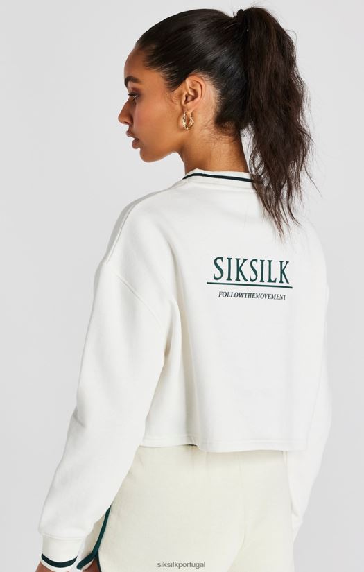 mulheres vestuário 6884ZR78 SikSilk moletom cru