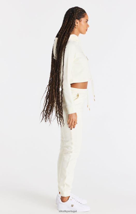 mulheres vestuário 6884ZR86 SikSilk moletom com capuz cru