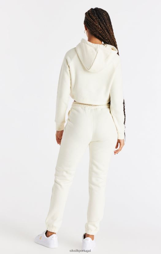 mulheres vestuário 6884ZR86 SikSilk moletom com capuz cru