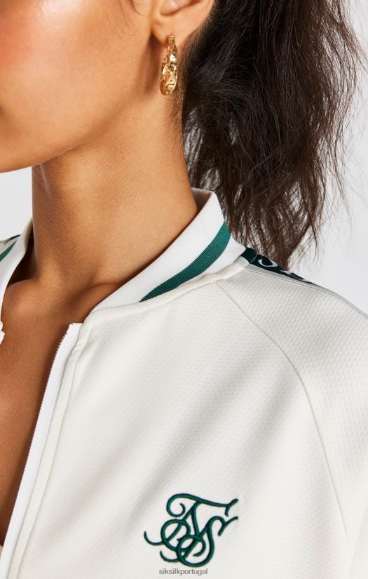 mulheres vestuário 6884ZR89 SikSilk bombardeiro de fita crua