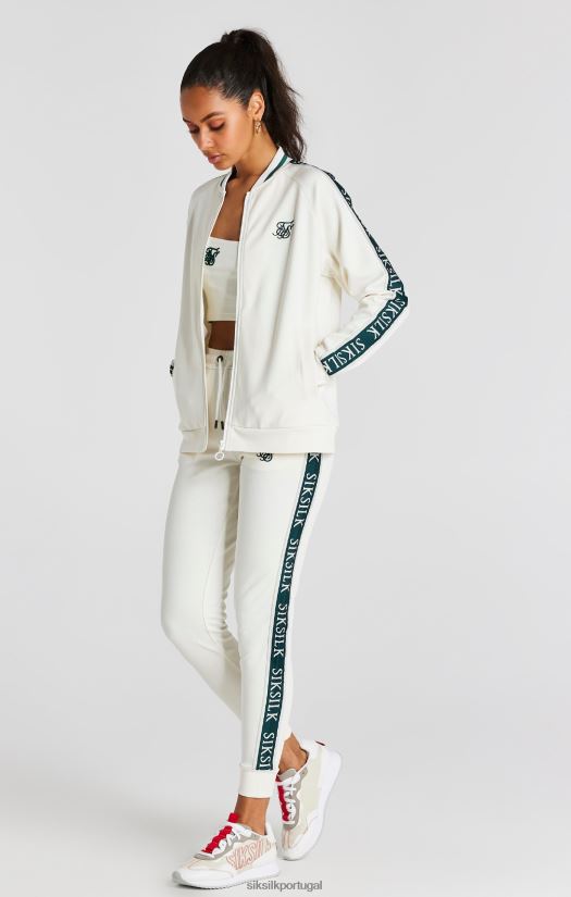 mulheres vestuário 6884ZR89 SikSilk bombardeiro de fita crua