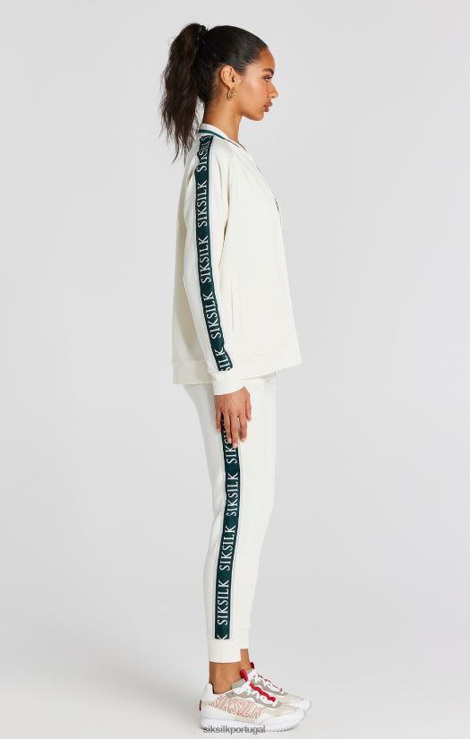 mulheres vestuário 6884ZR89 SikSilk bombardeiro de fita crua