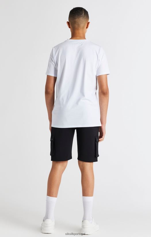 Rapazes vestuário 6884ZR315 SikSilk short cargo preto