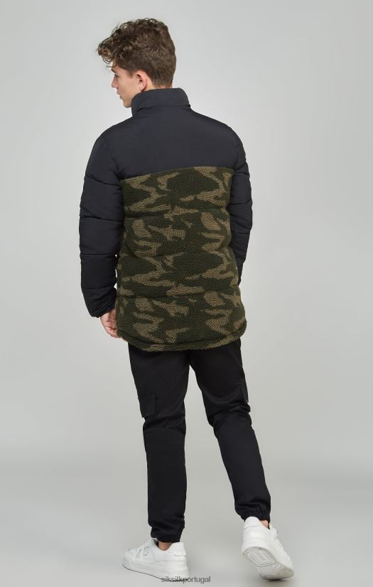 Rapazes vestuário 6884ZR297 SikSilk jaqueta camuflada borg
