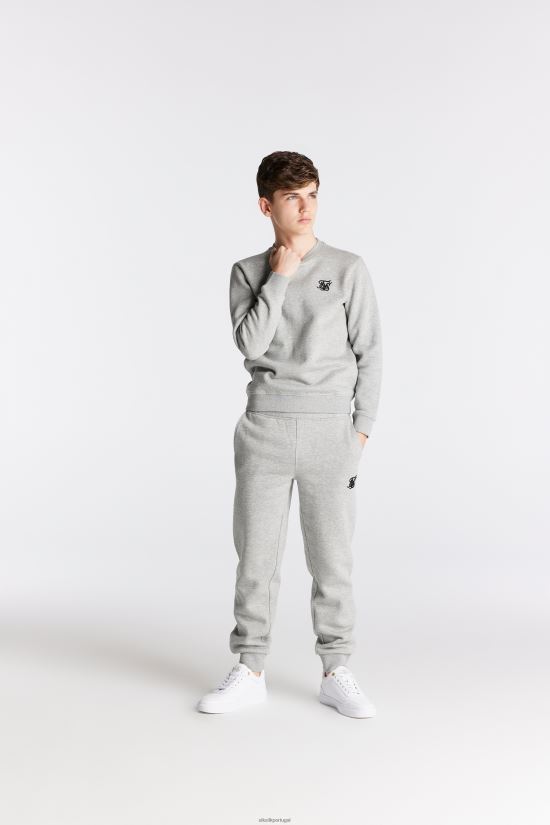 Rapazes vestuário 6884ZR289 SikSilk moletom cinza marl Essentials